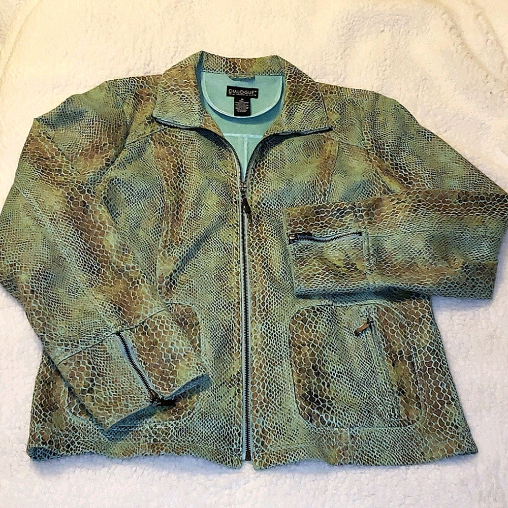 Dialogue Jacket - Teal Green